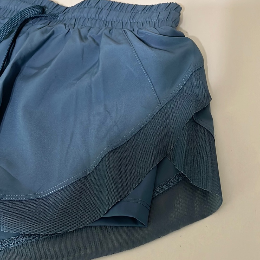 NWT Halara Drawstring Contrast Mesh 2 in 1 shorts Women’s XS - Picture 7 of 14
